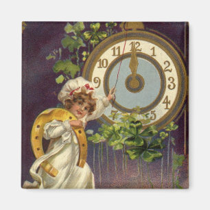 Íman Véspera de ano novo do Victorian do vintage, puls