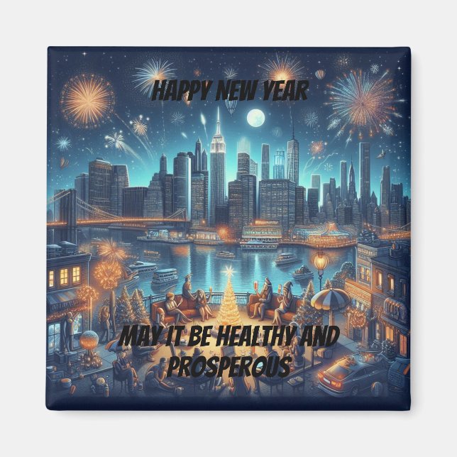 Íman Véspera de Ano Novo na Cidade de Nova York (Frente)