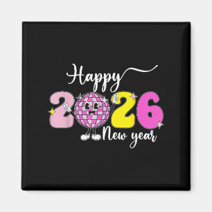 Íman Véspera de Ano Novo Olá 2026 Feliz Ano Novo 2026 D
