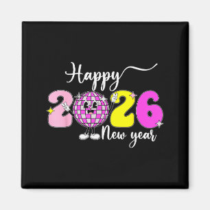 Íman Véspera de Ano Novo Olá 2026 Feliz Ano Novo 2026 D