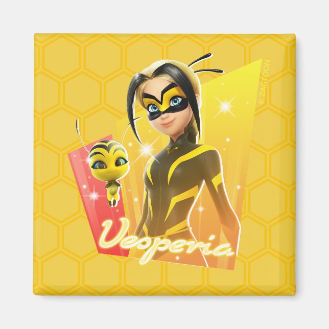 Íman Vesperia e pólen (Frente)