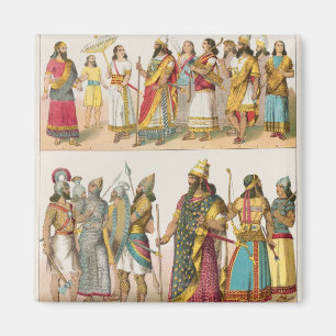 Íman Vestido Assyrian, de "do der Voelker Trachten",