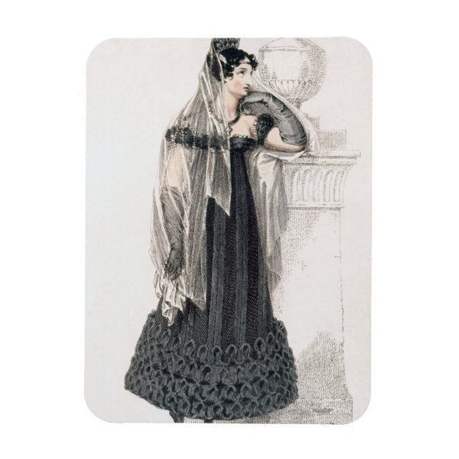 Íman Vestido de luto, placa de moda do representante de (Vertical)