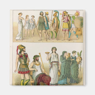 Íman Vestido grego, de "do der Voelker Trachten", 1864