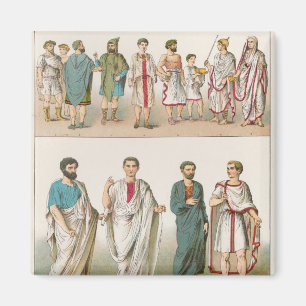 Íman Vestido romano, de "do der Voelker Trachten", 1864