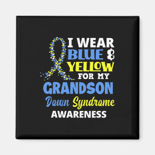 Íman Vestir Azul E Amarelo Para Minha Síndrome De Avô P