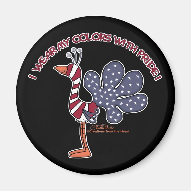 Íman Vestir minhas cores com orgulho (Frente)