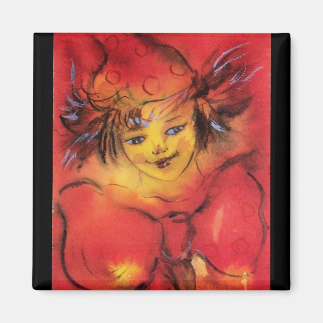 ÍMAN VESTUÁRIO COM BORRACHA VERMELHA (Frente)