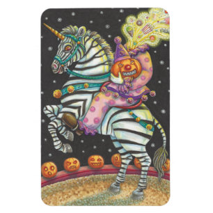 ÍMAN VESTUÁRIO DO CIRCO SONORO, UNICORN ZEBRA MAGNET