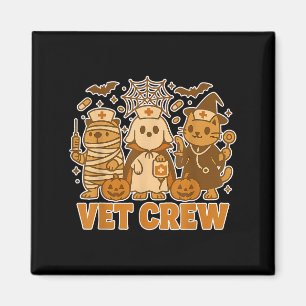 Íman Vet Crew Halloween Cão Gato Capybara Pet Te