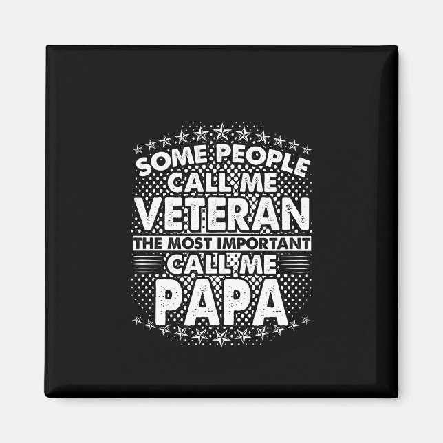 Íman Veteran Papa | Homenagem Militar Patriótica (Frente)