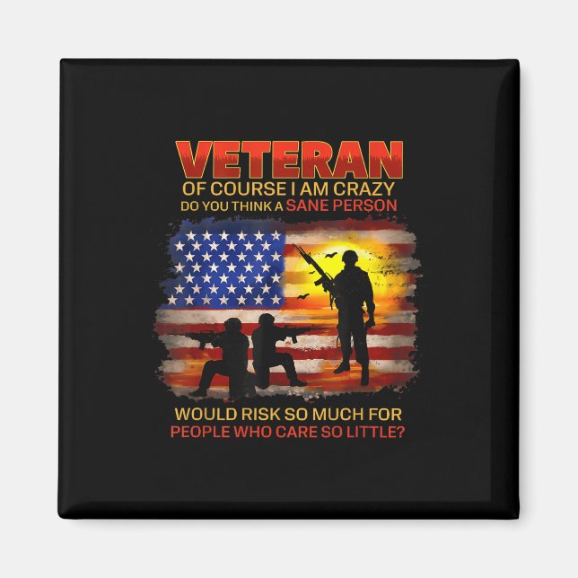 Íman Veterano Claro Que Estou Louco Você Acha (Frente)