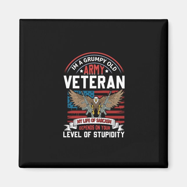 Íman veterano do exército (Frente)