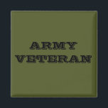 Íman Veterano do Exército do Magnet<br><div class="desc">Veterano do Exército do Magnet</div>