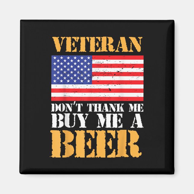 Íman Veterano Dont Obrigado Me Comprar Cerveja Veterano (Frente)