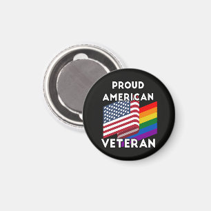 Íman Veteranos Lgbt - Bandeira Americana