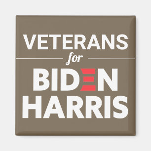 Íman Veteranos para Biden Harris Texto Personalizado Br