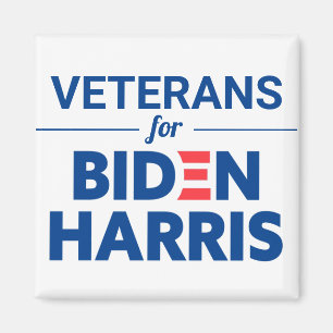 Íman Veteranos para Biden Harris Texto Personalizado Br