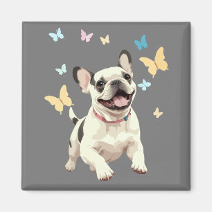Íman Vetor de Buldogue Francês pintando um animal adorá