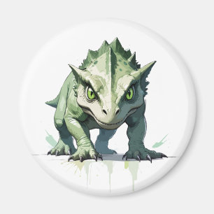 Íman Vetor de Dinossauro, Retrato Gráfico, Espírito Ani