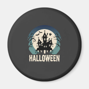 Íman Vetor de Luar de Casa Assombrada de Halloween