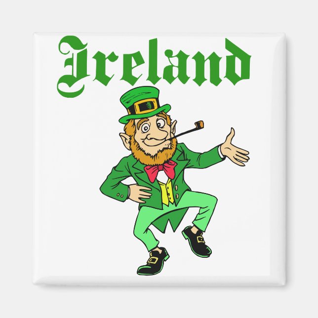Íman Vetor - Leprechaun Irlanda (Frente)