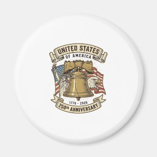 Íman Vetor Patriótico do 250º Aniversário dos Estados U