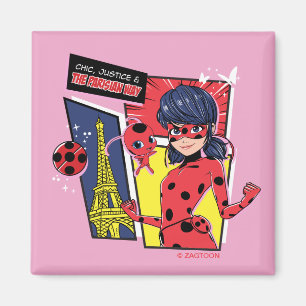 Íman Via Parisiense de Ladybug em Quadrinhos Miraculoso