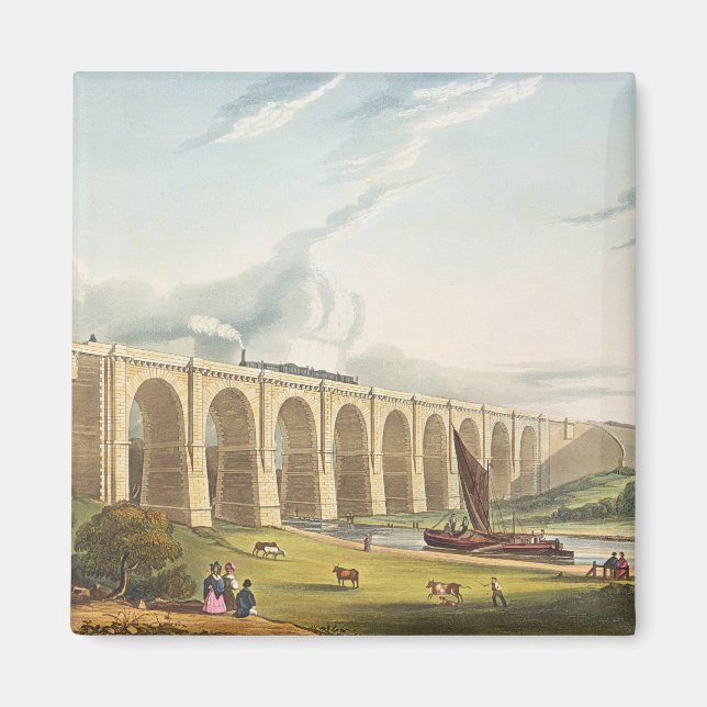 Íman Viaduto através do Vale Sankey, placa 4 de Li (Frente)