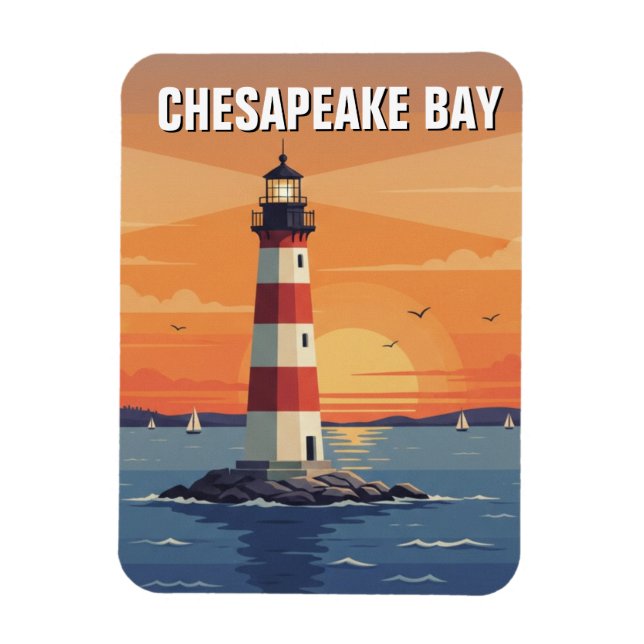 Íman Viagem à Baía de Chesapeake em Maryland (Vertical)