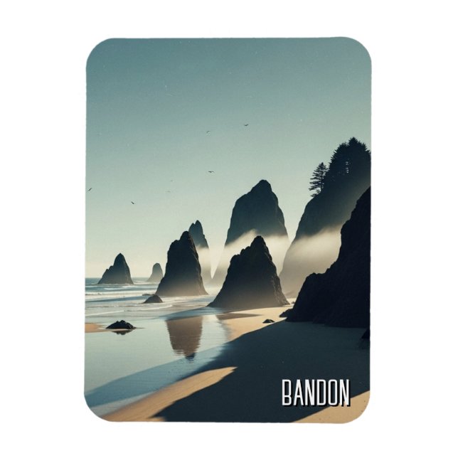 Íman Viagem à costa de Bandon Oregon (Vertical)