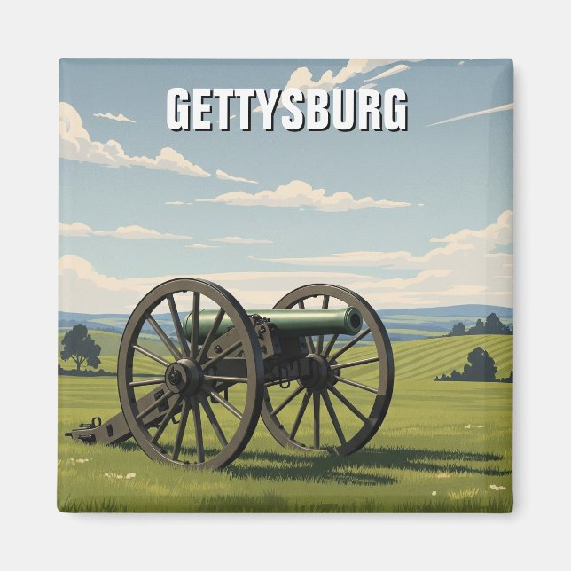Íman Viagem a Gettysburg, Pensilvânia (Frente)