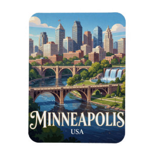 Íman Viagem à Margem do Rio Minneapolis Minnesota