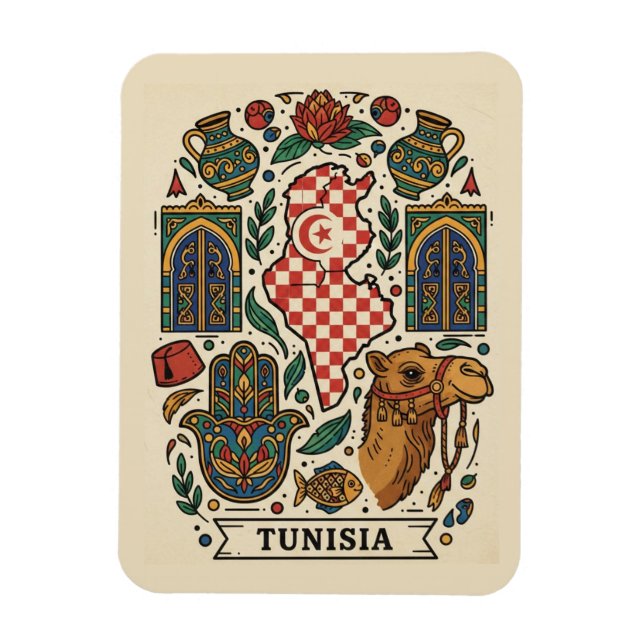 Íman Viagem a Tunes Tunísia (Vertical)