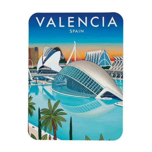 Íman Viagem a Valência Espanha (Vertical)