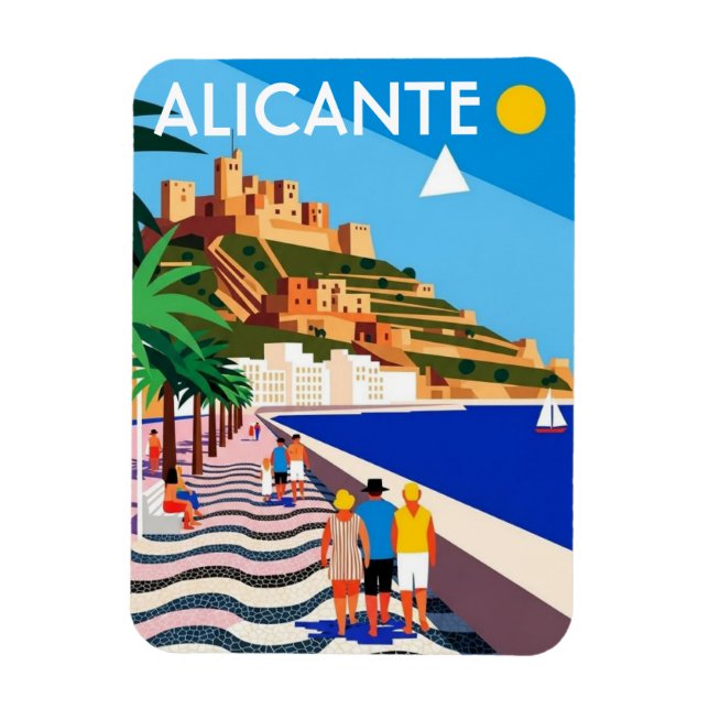 Íman Viagem Alicante Espanha (Vertical)