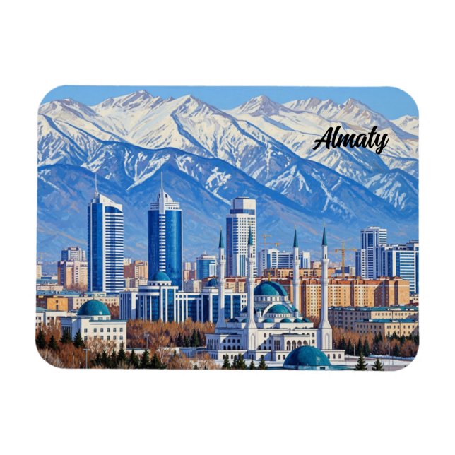 Íman Viagem Almaty Cazaquistão  (Horizontal)