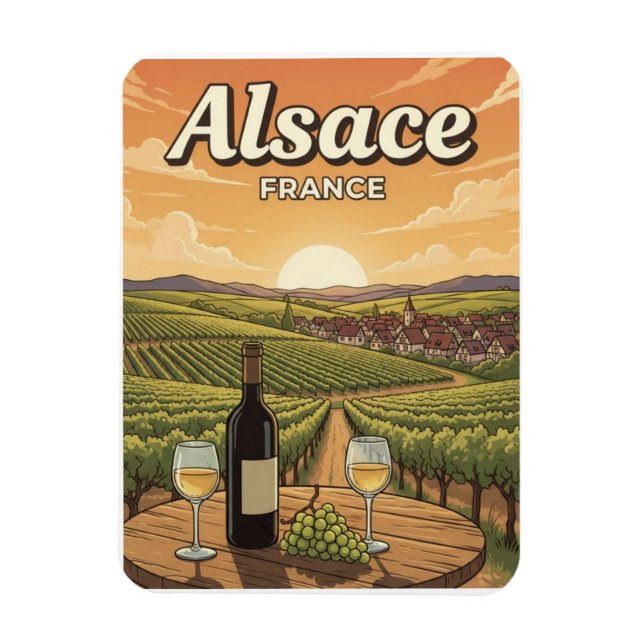 Íman Viagem Alsácia França (Vertical)