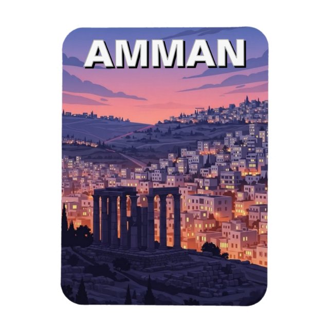 Íman Viagem Amã Jordânia (Vertical)