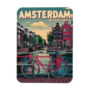 Íman Viagem Amsterdam holanda bicicletas presentes vint