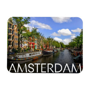 Íman Viagem Amsterdam, presentes de vintage de canal ho
