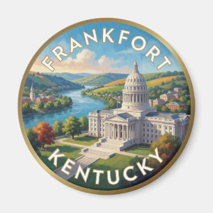 Íman Viagem ao Bluegrass de Frankfort Kentucky