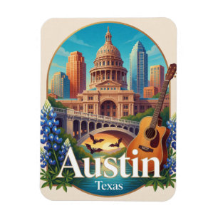 Íman Viagem ao Capitólio do Texas EUA Austin