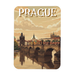 Íman Viagem ao Castelo de Praga e à Ponte Carlos