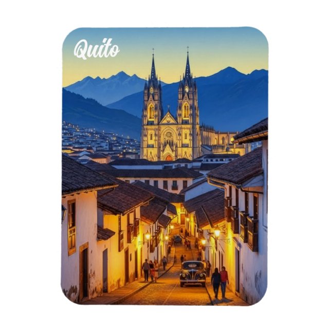 Íman Viagem ao Equador Quito (Vertical)