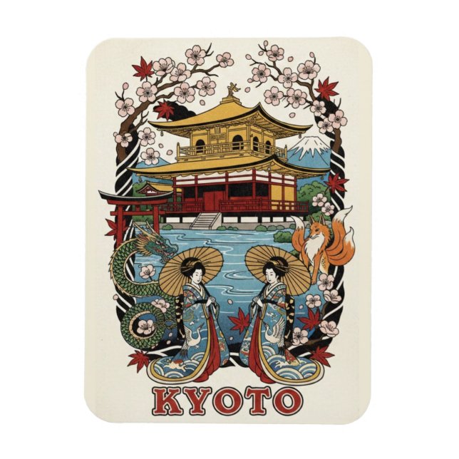 Íman Viagem ao Japão Quioto (Vertical)