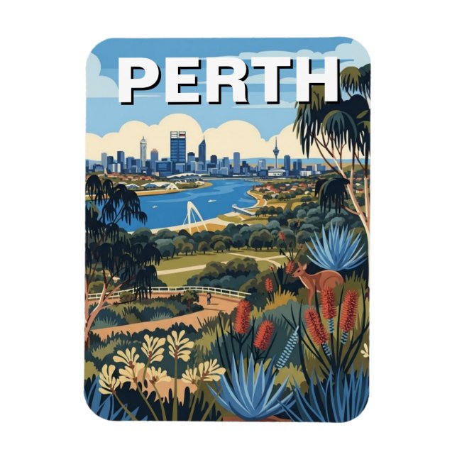 Íman Viagem ao King's Park em Perth (Vertical)