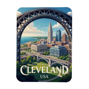 Íman Viagem ao Lago Erie em Cleveland Ohio