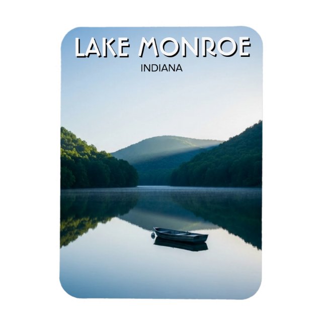 Íman Viagem ao Lago Monroe em Indiana (Vertical)