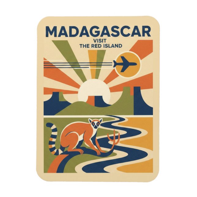 Íman Viagem ao Madagascar (Vertical)